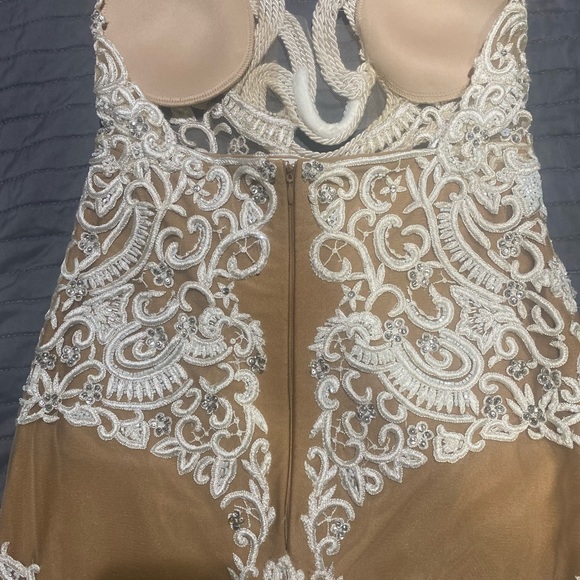 GALANNI EUDORA MIDI DRESS CREAM/NUDE - Picture 6 of 17